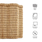 Erika Scalloped Natural Rattan Side Table by Modway