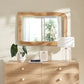 Corsica Curved Rectangle Rattan Wall Mirror by Modway