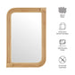 Corsica Curved Rectangle Rattan Wall Mirror by Modway