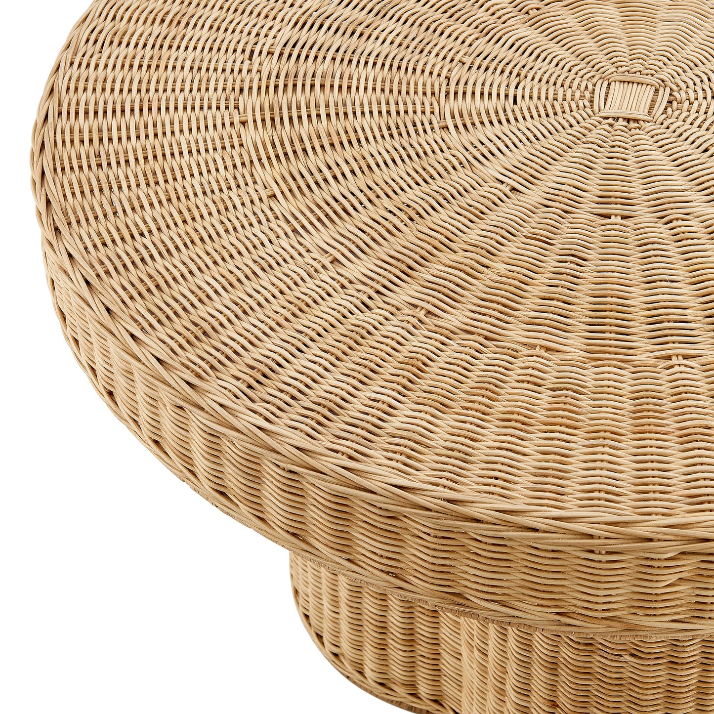 Ainsley 32 Inch Round Natural Rattan Coffee Table by Modway