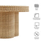 Ainsley 32 Inch Round Natural Rattan Coffee Table by Modway