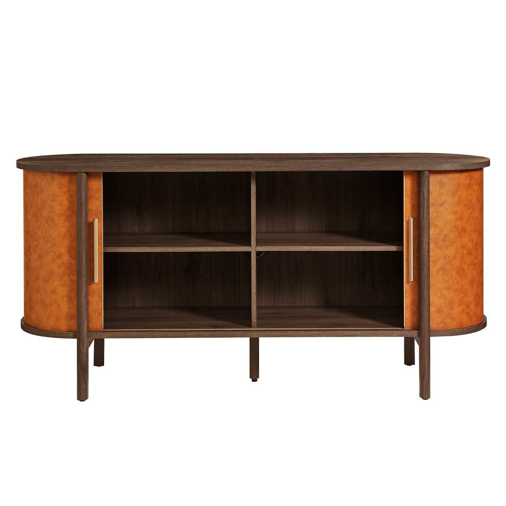 Coralie Curved Vegan Leather Oval Sideboard by Modway | Sideboards | Modishstore - 6