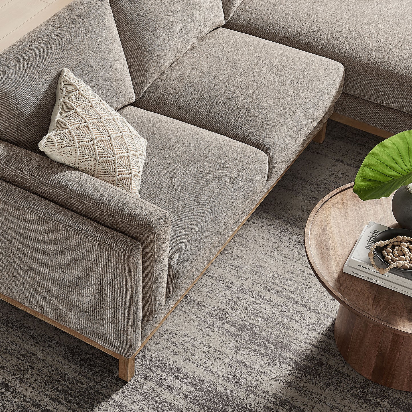 Roscoe Right-Facing Fabric Sectional Sofa with Chaise by Modway