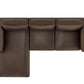 Roscoe Left-Facing Vegan Leather Sectional Sofa with Chaise by Modway