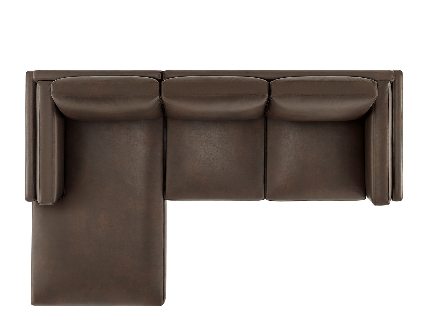 Roscoe Left-Facing Vegan Leather Sectional Sofa with Chaise by Modway