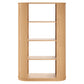 Aspect 74 Inch Curved 4 Tier Bookshelf by Modway
