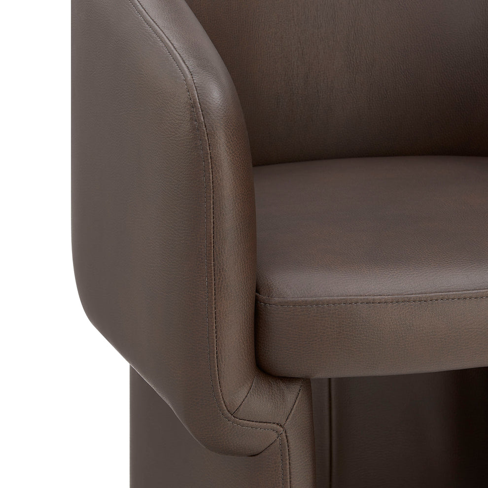 Verity Barrel Back Vegan Leather Dining Chair by Modway | Dining Chairs | Modishstore - 6