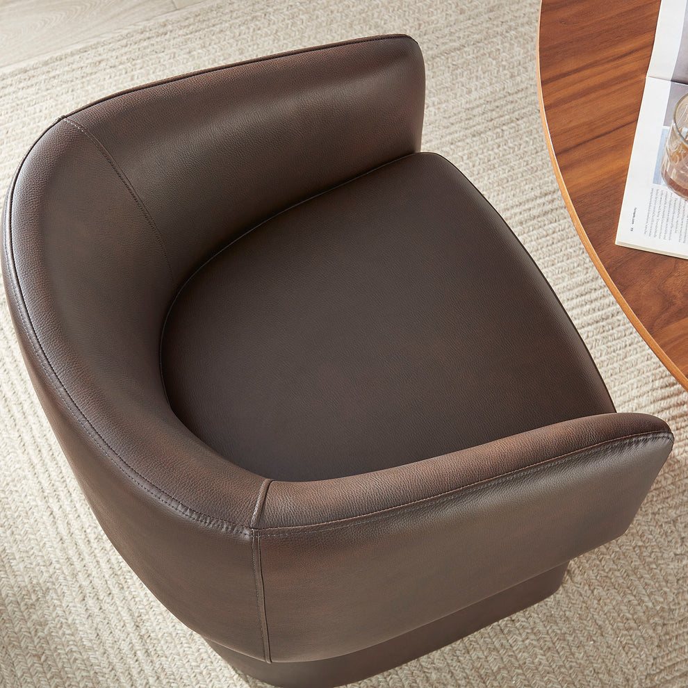 Verity Barrel Back Vegan Leather Dining Chair by Modway | Dining Chairs | Modishstore - 7