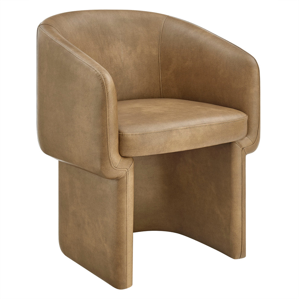 Verity Barrel Back Vegan Leather Dining Chair by Modway | Dining Chairs | Modishstore - 10