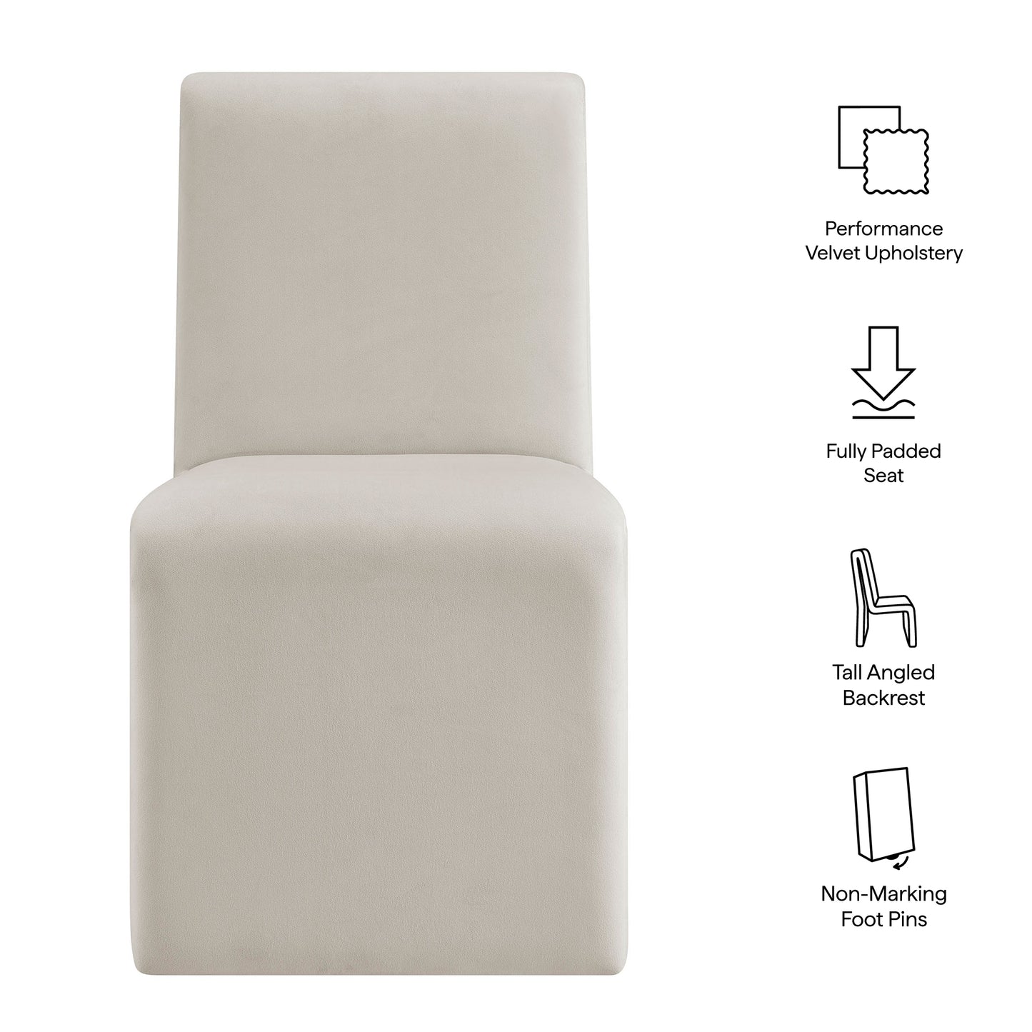 Emory Upholstered Performance Velvet Dining Side Chair by Modway