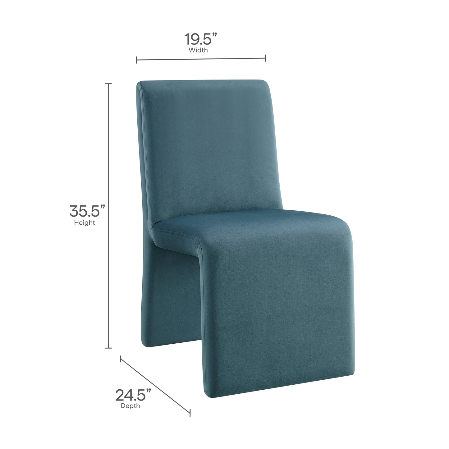 Emory Upholstered Performance Velvet Dining Side Chair by Modway