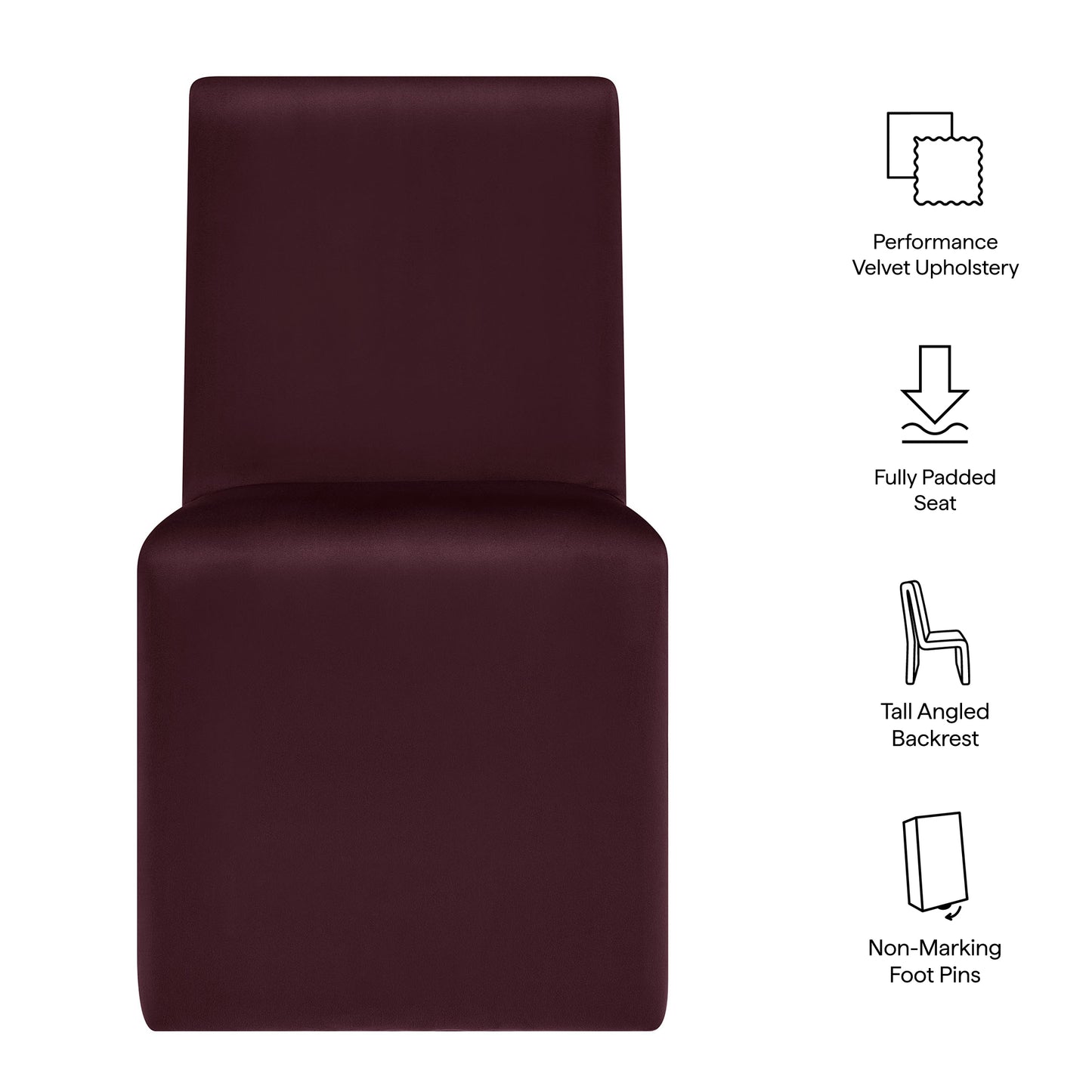 Emory Upholstered Performance Velvet Dining Side Chair by Modway
