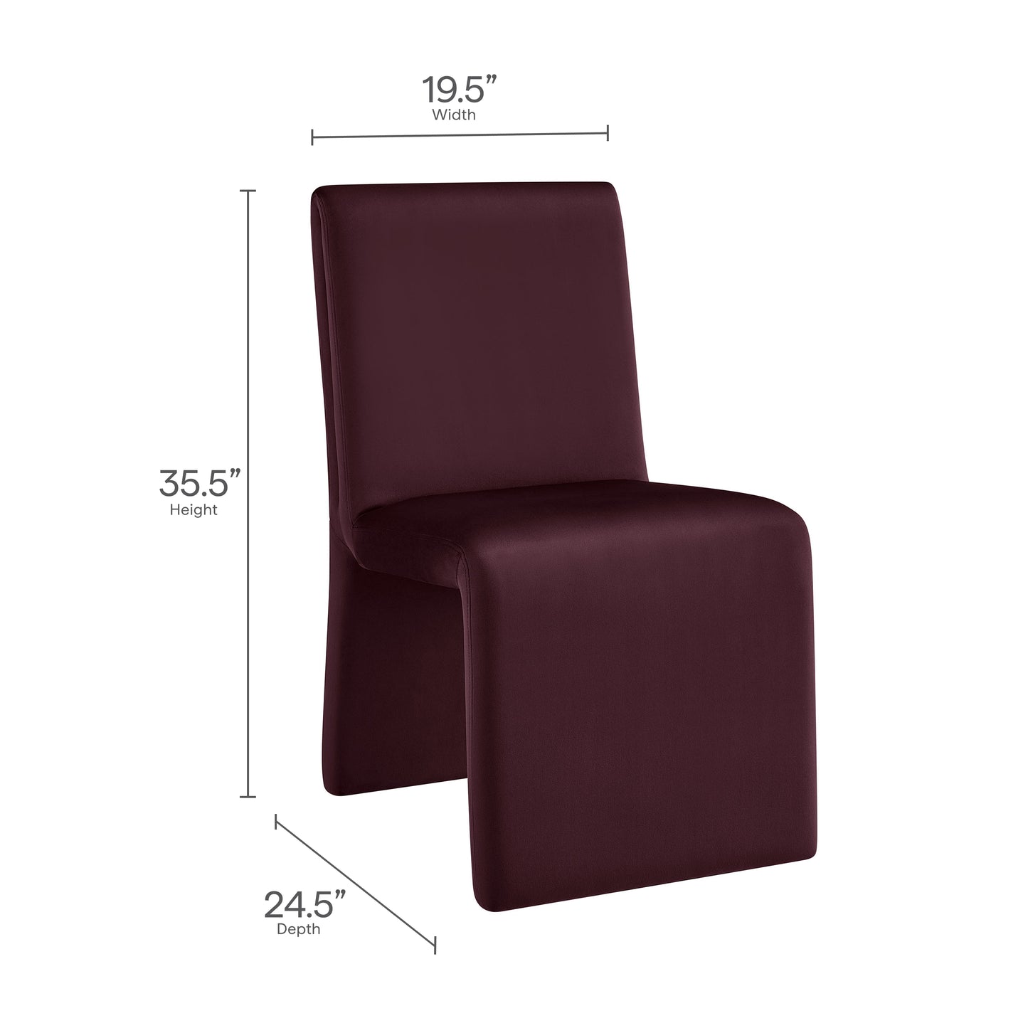 Emory Upholstered Performance Velvet Dining Side Chair by Modway