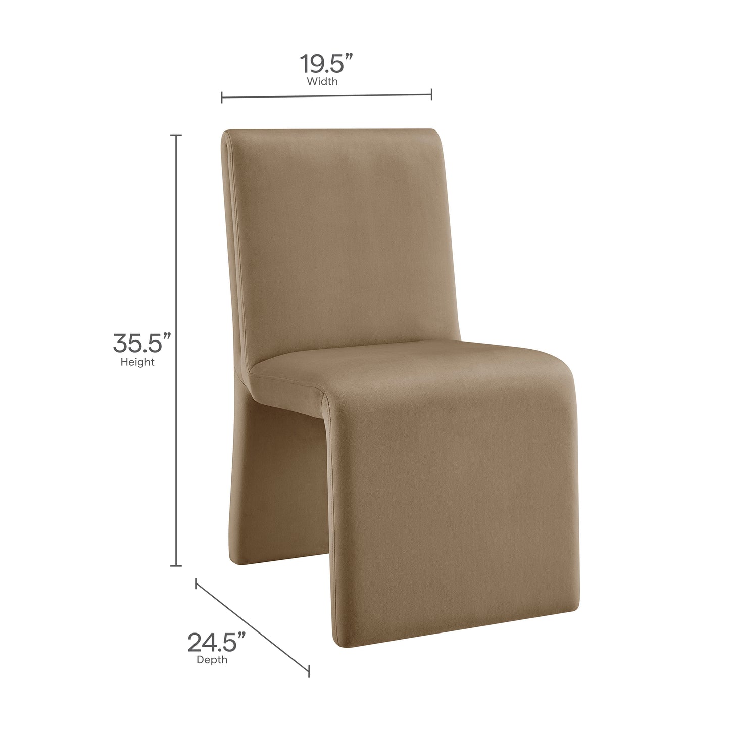Emory Upholstered Performance Velvet Dining Side Chair by Modway