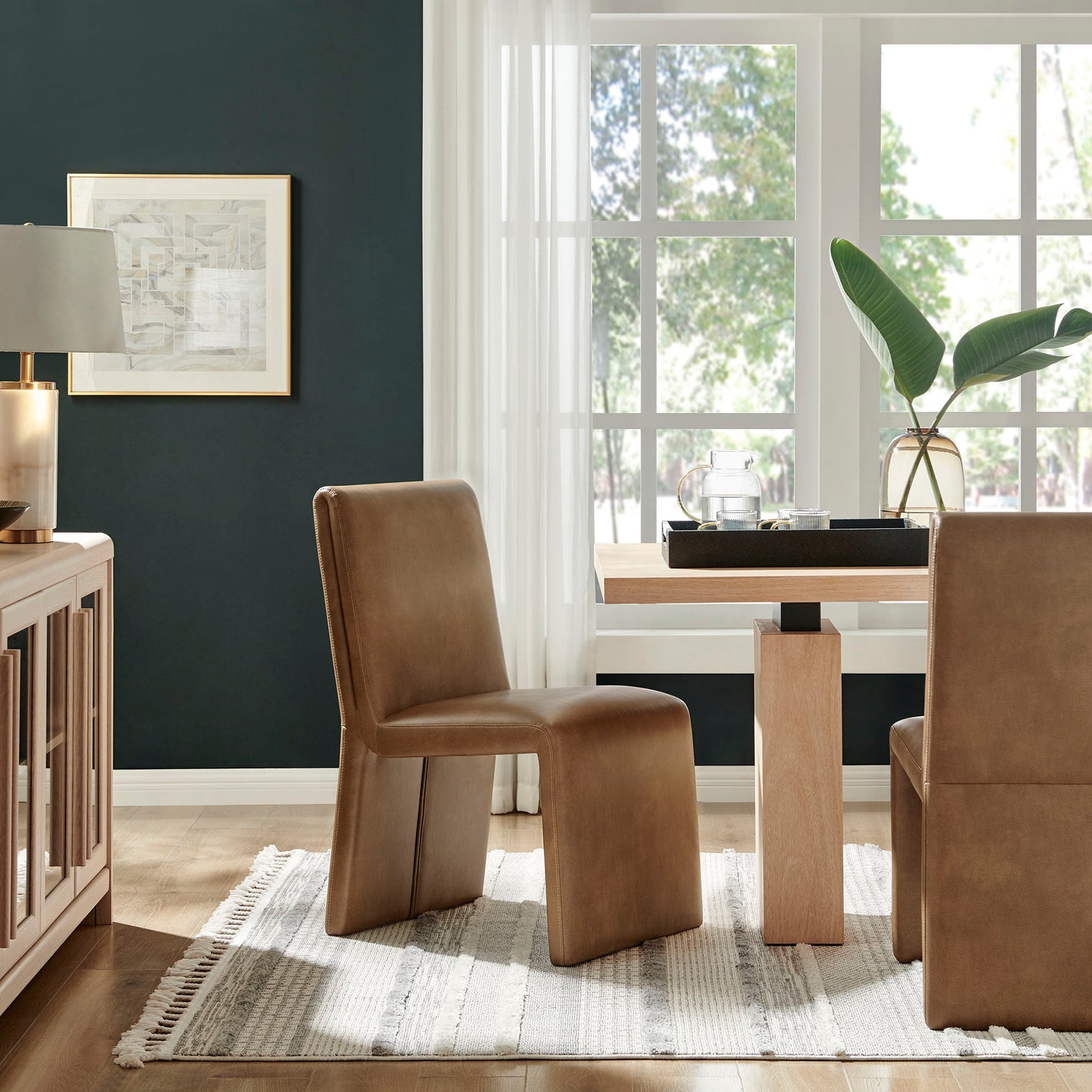 Emory Vegan Leather Dining Side Chair by Modway