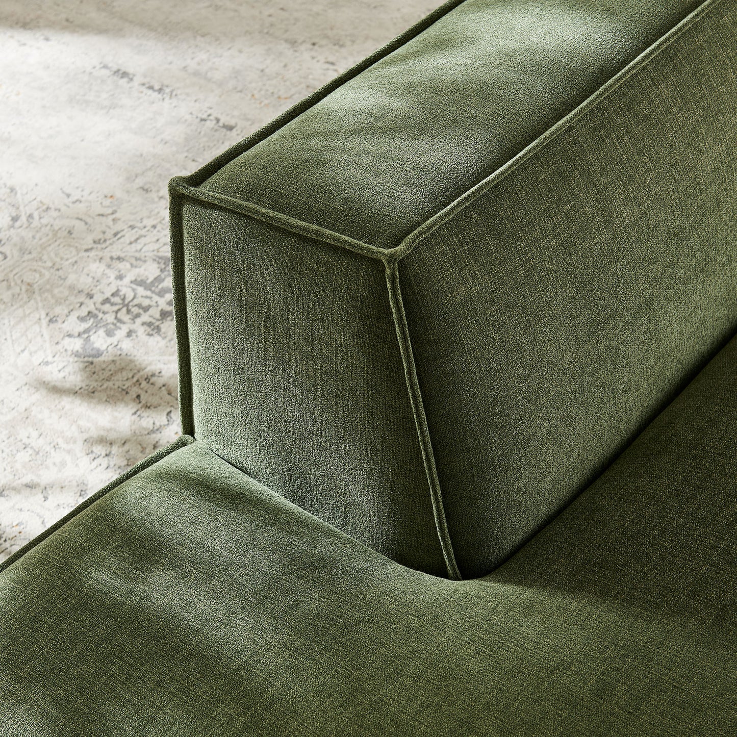 Restore Performance Fabric Upholstered Left-Facing Armless Modular Chaise by Modway