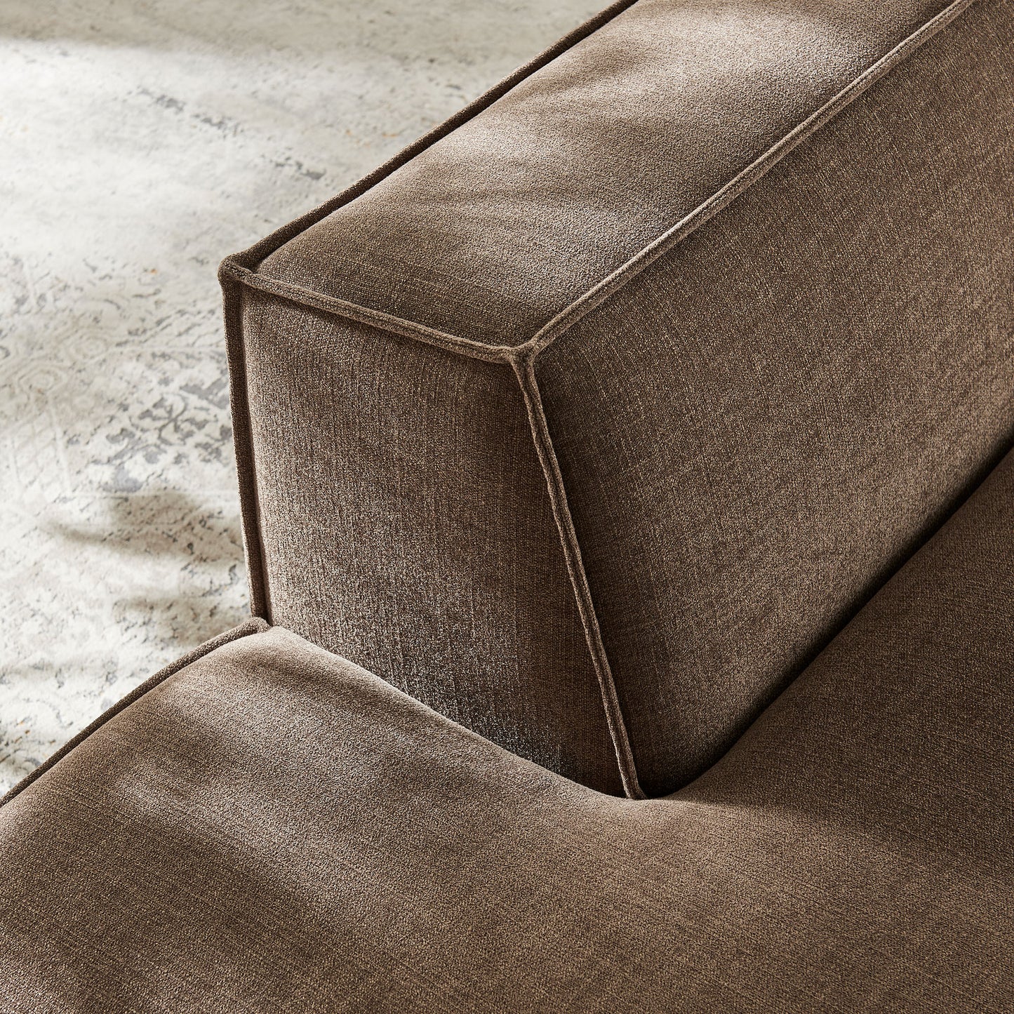 Restore Performance Fabric Upholstered Left-Facing Armless Modular Chaise by Modway