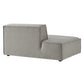 Restore Performance Fabric Upholstered Left-Facing Armless Modular Chaise by Modway