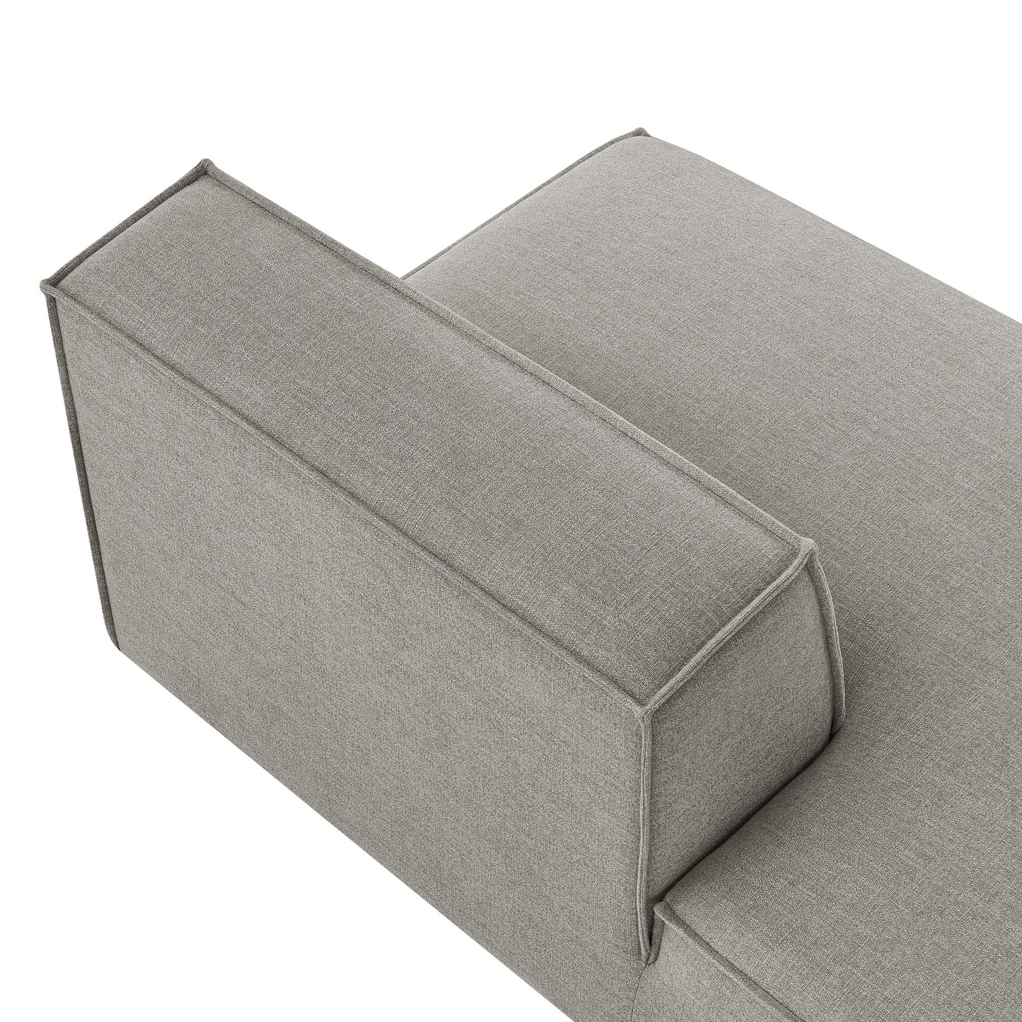 Restore Performance Fabric Upholstered Left-Facing Armless Modular Chaise by Modway