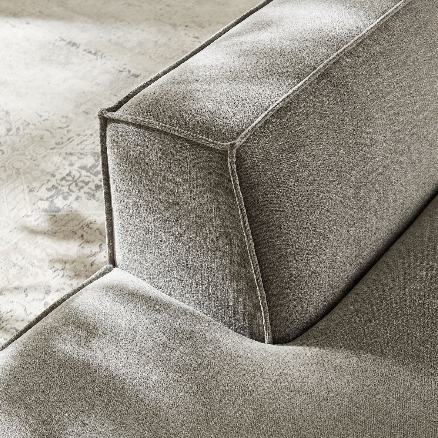 Restore Performance Fabric Upholstered Left-Facing Armless Modular Chaise by Modway