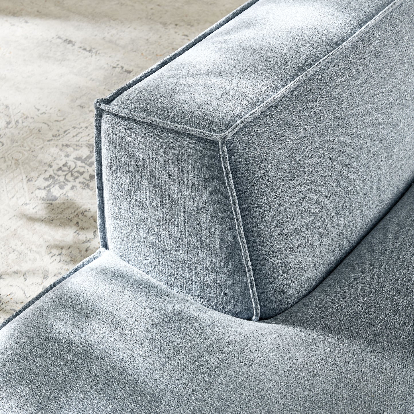 Restore Performance Fabric Upholstered Left-Facing Armless Modular Chaise by Modway