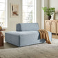 Restore Performance Fabric Upholstered Left-Facing Armless Modular Chaise by Modway