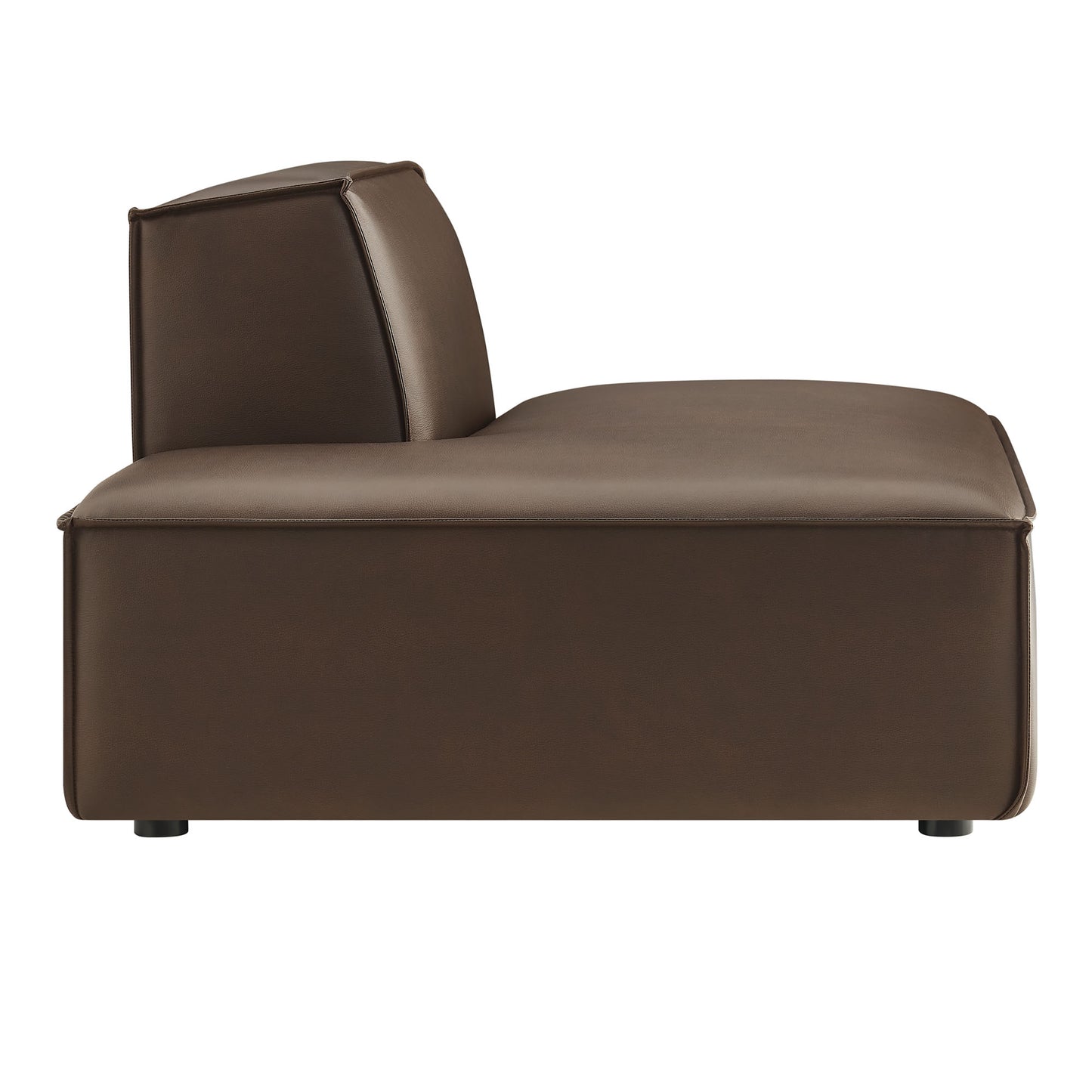 Restore Vegan Leather Left-Facing Armless Modular Chaise by Modway