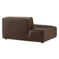 Restore Vegan Leather Left-Facing Armless Modular Chaise by Modway