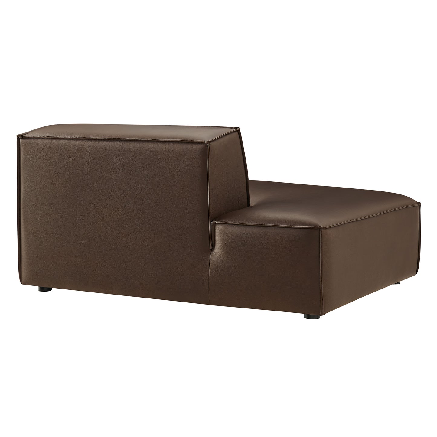Restore Vegan Leather Left-Facing Armless Modular Chaise by Modway