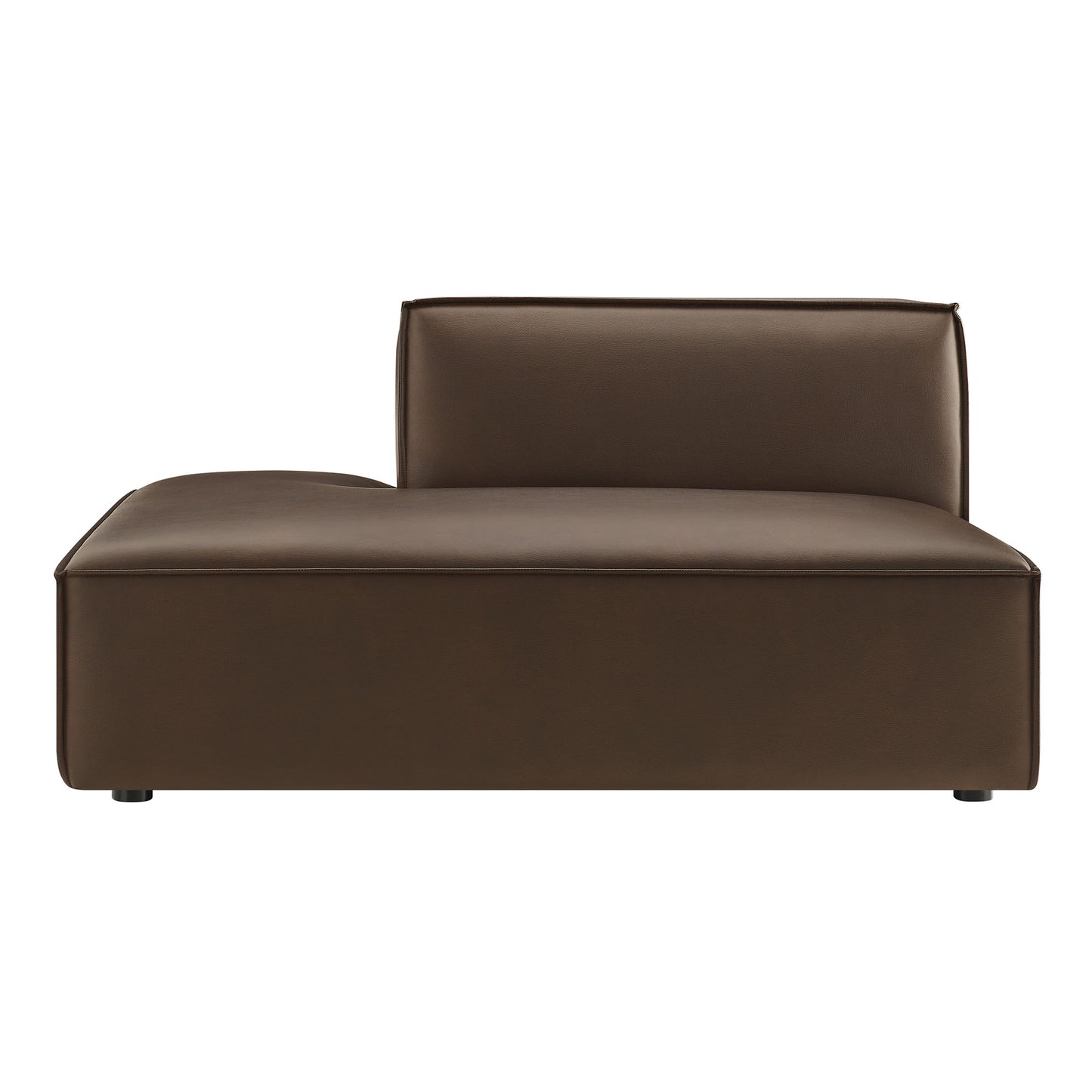 Restore Vegan Leather Left-Facing Armless Modular Chaise by Modway