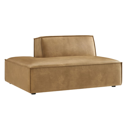 Restore Vegan Leather Left-Facing Armless Modular Chaise by Modway