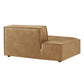 Restore Vegan Leather Left-Facing Armless Modular Chaise by Modway