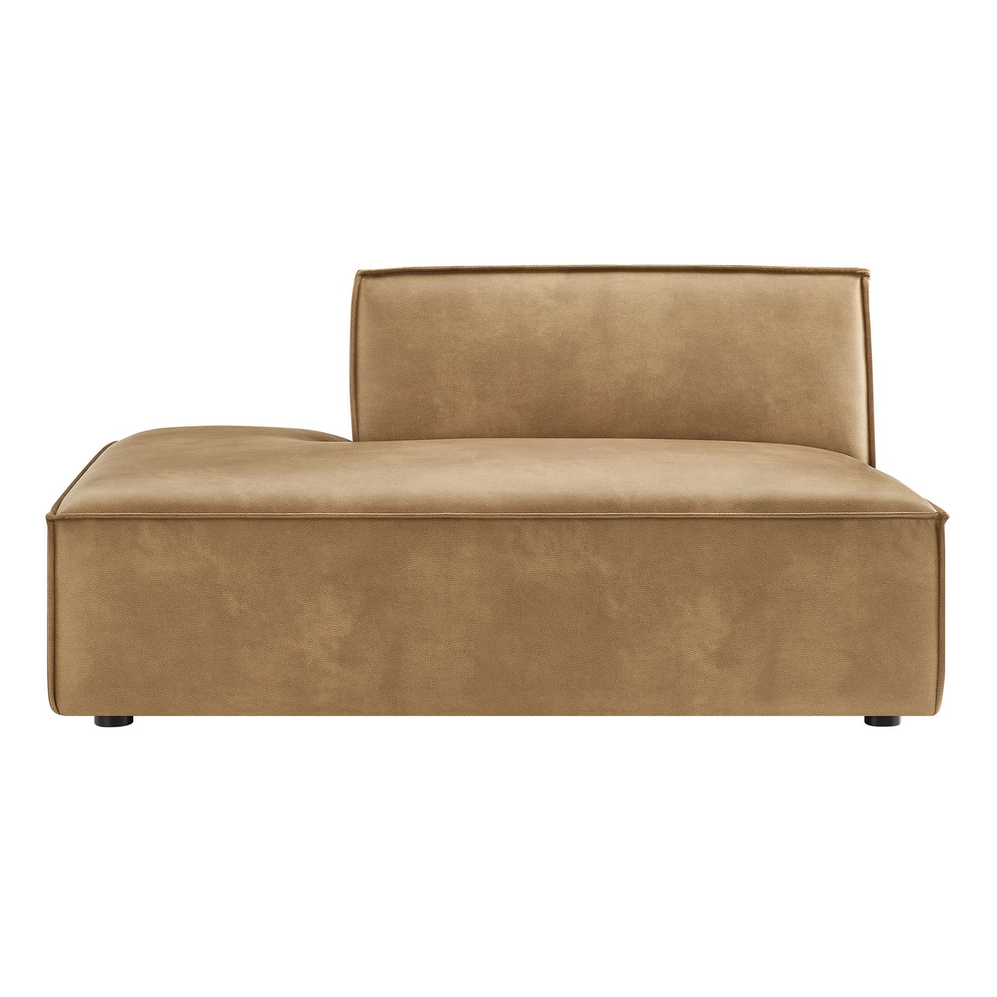 Restore Vegan Leather Left-Facing Armless Modular Chaise by Modway