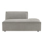 Restore Performance Fabric Upholstered Right-Facing Armless Modular Chaise by Modway
