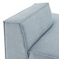 Restore Performance Fabric Upholstered Right-Facing Armless Modular Chaise by Modway