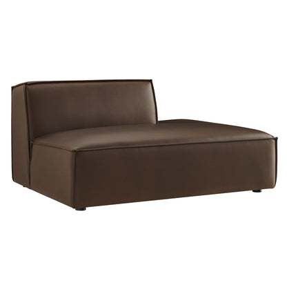 Restore Vegan Leather Right-Facing Armless Modular Chaise by Modway
