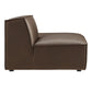 Restore Vegan Leather Right-Facing Armless Modular Chaise by Modway