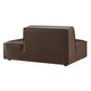 Restore Vegan Leather Right-Facing Armless Modular Chaise by Modway