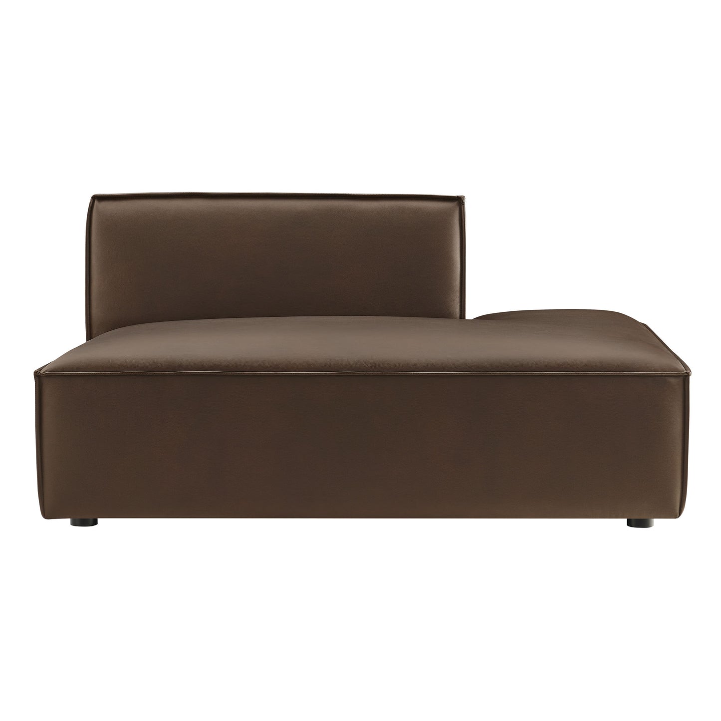 Restore Vegan Leather Right-Facing Armless Modular Chaise by Modway