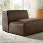 Restore Vegan Leather Right-Facing Armless Modular Chaise by Modway