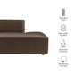 Restore Vegan Leather Right-Facing Armless Modular Chaise by Modway
