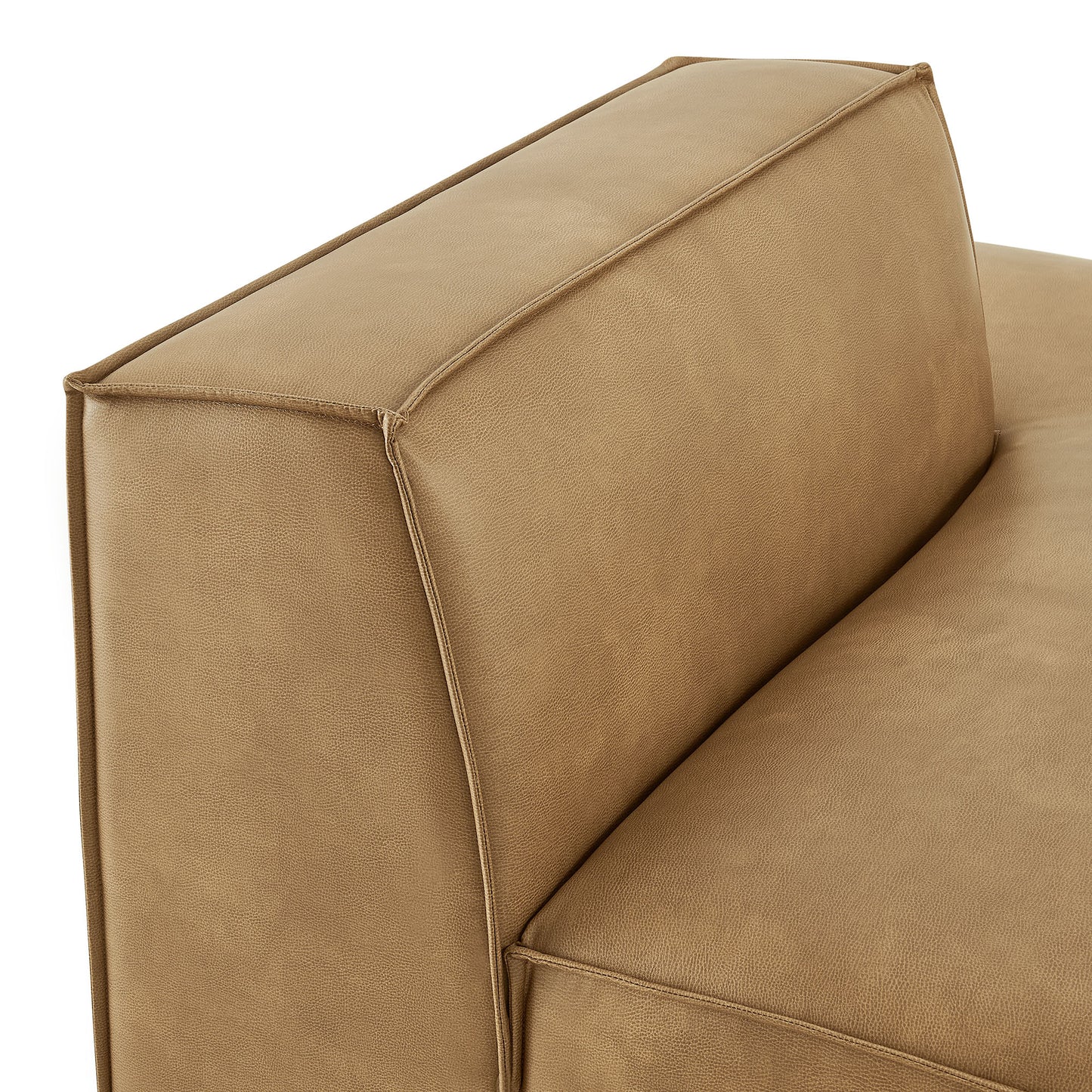 Restore Vegan Leather Right-Facing Armless Modular Chaise by Modway