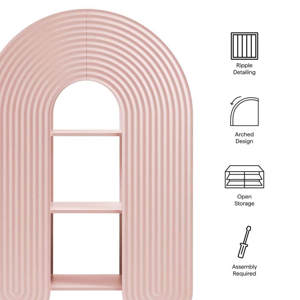 Daydream 58" Arched Bookshelf by Modway | Bookcases | Modishstore - 17