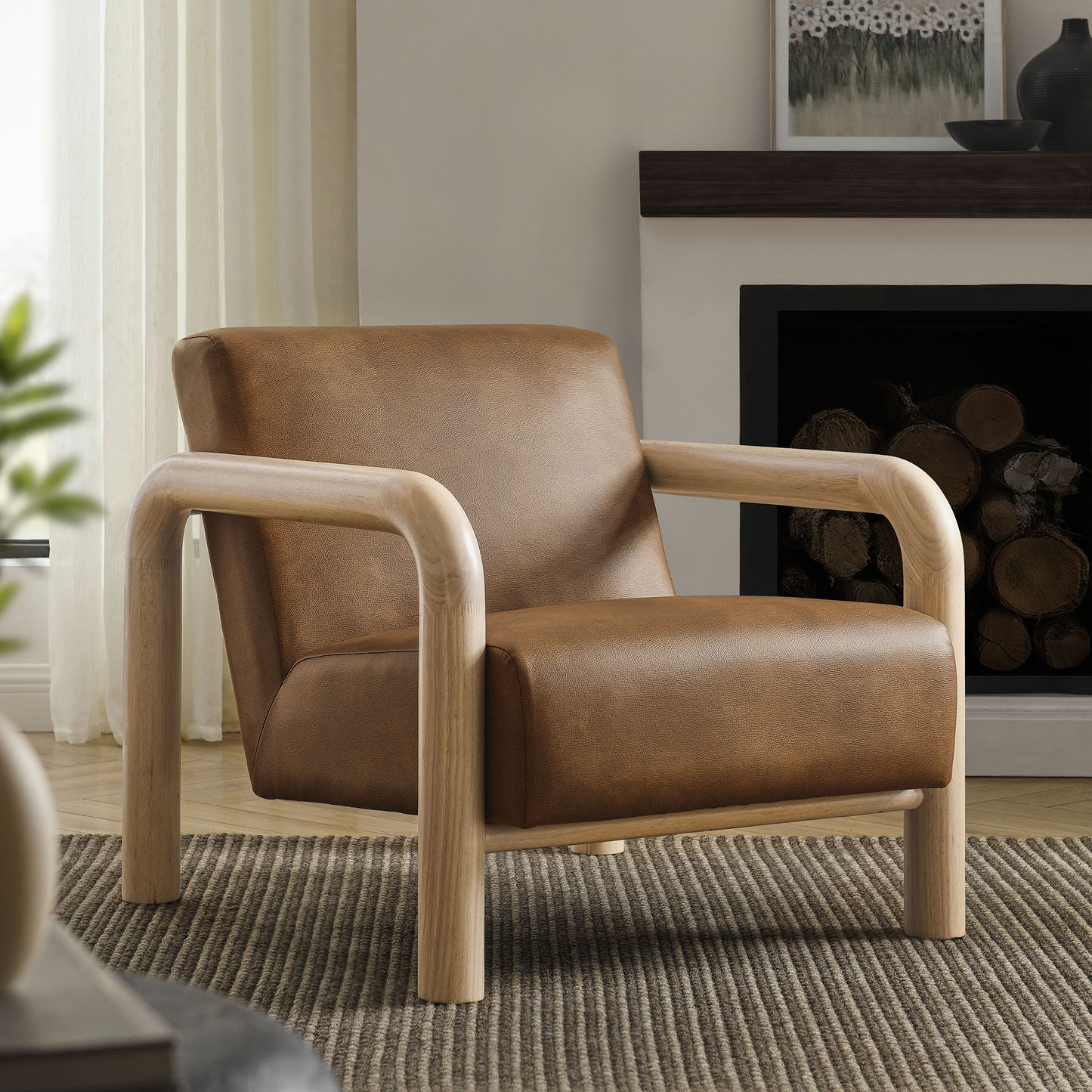 Sereno Vegan Leather Accent Chair by Modway | Accent Chairs | Modishstore - 1