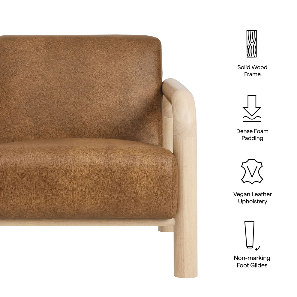 Sereno Vegan Leather Accent Chair by Modway | Accent Chairs | Modishstore - 8