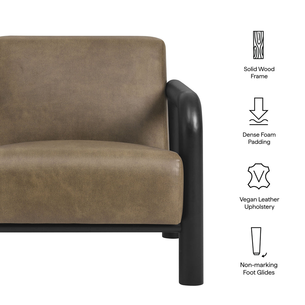 Sereno Vegan Leather Accent Chair by Modway | Accent Chairs | Modishstore - 17