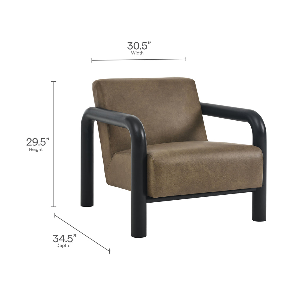 Sereno Vegan Leather Accent Chair by Modway | Accent Chairs | Modishstore - 18