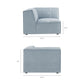 Restore Performance Fabric Upholstered Modular Corner Chair by Modway