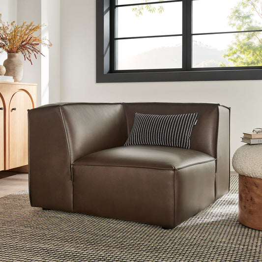 Restore Vegan Leather Modular Corner Chair by Modway