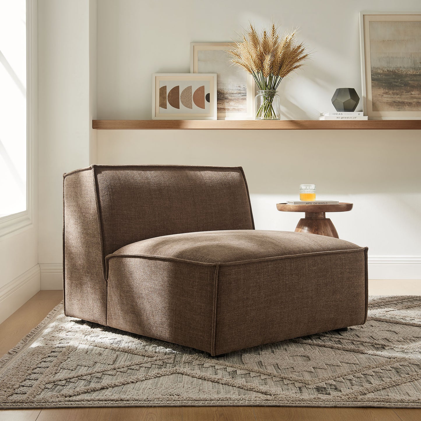 Restore Performance Fabric Upholstered Armless Modular Chair by Modway